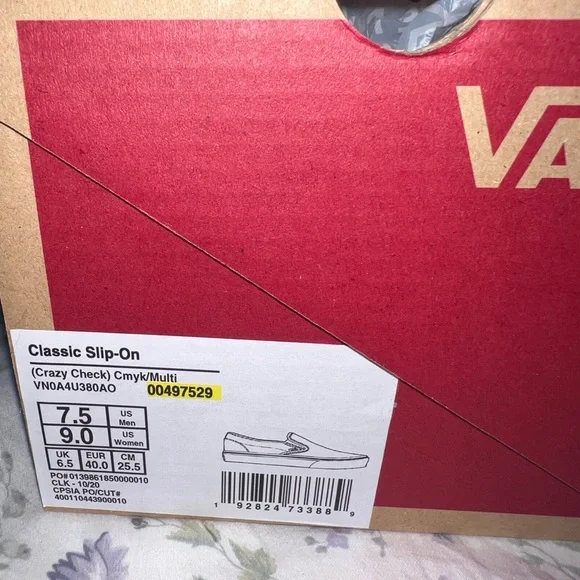 Vans CMYK crazy check slip ons - Picture 7 of 7